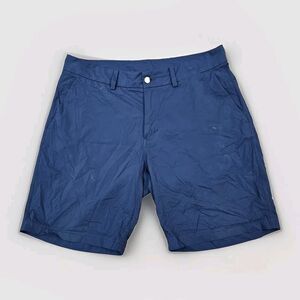 Lululemon Shorts Mens 34 Navy Commission ABC Performance Flat Front Lightweight